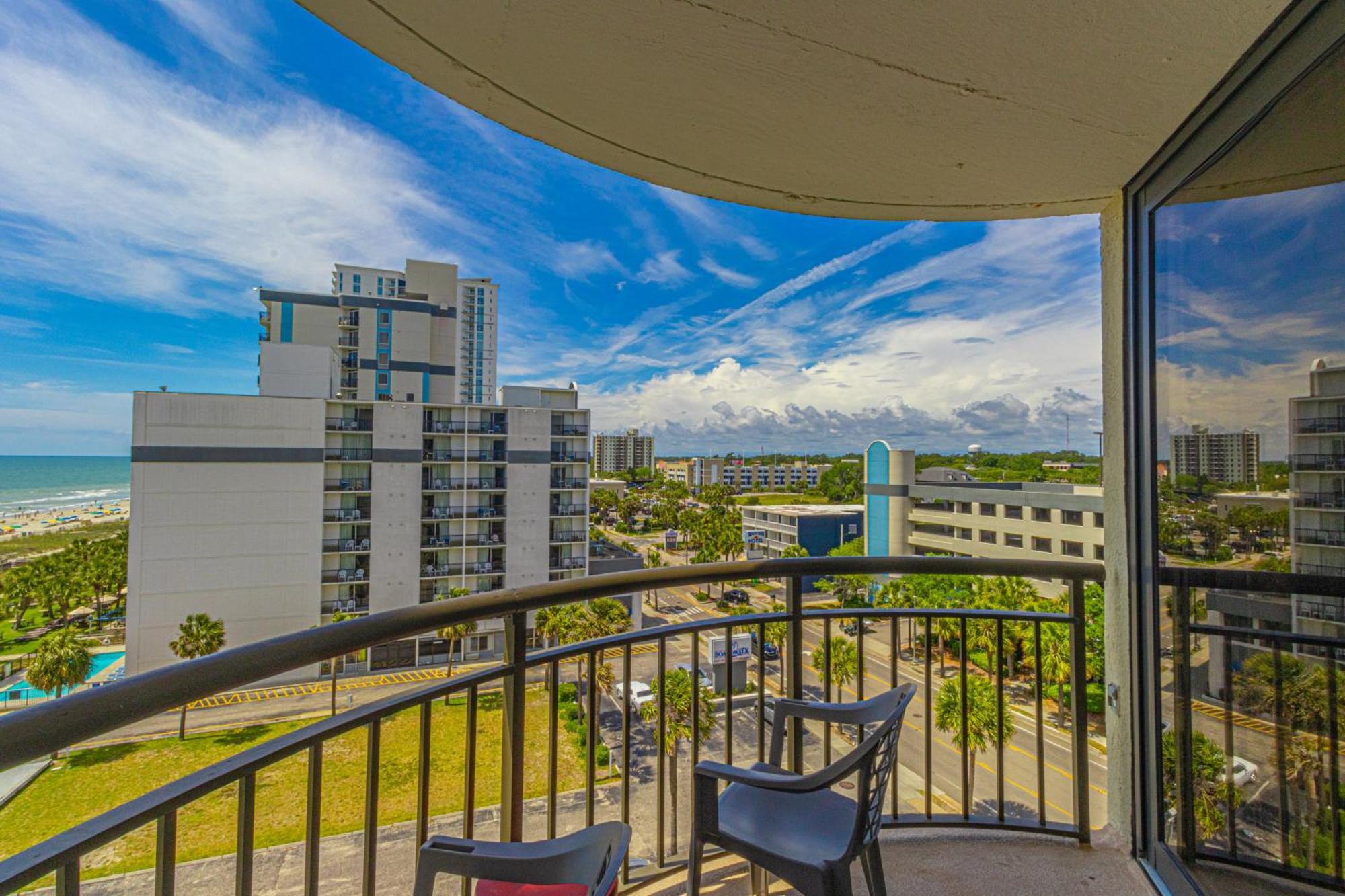 Ocean View Double Suite! Sleeps 4 Meridian Plaza 705 マートルビーチ エクステリア 写真