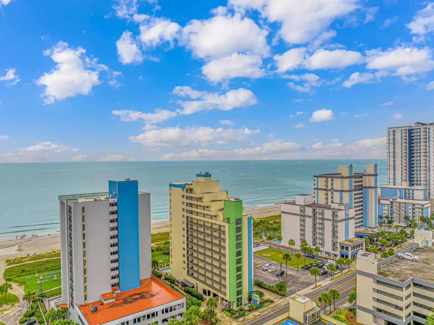 Ocean View Double Suite! Sleeps 4 Meridian Plaza 705 マートルビーチ エクステリア 写真