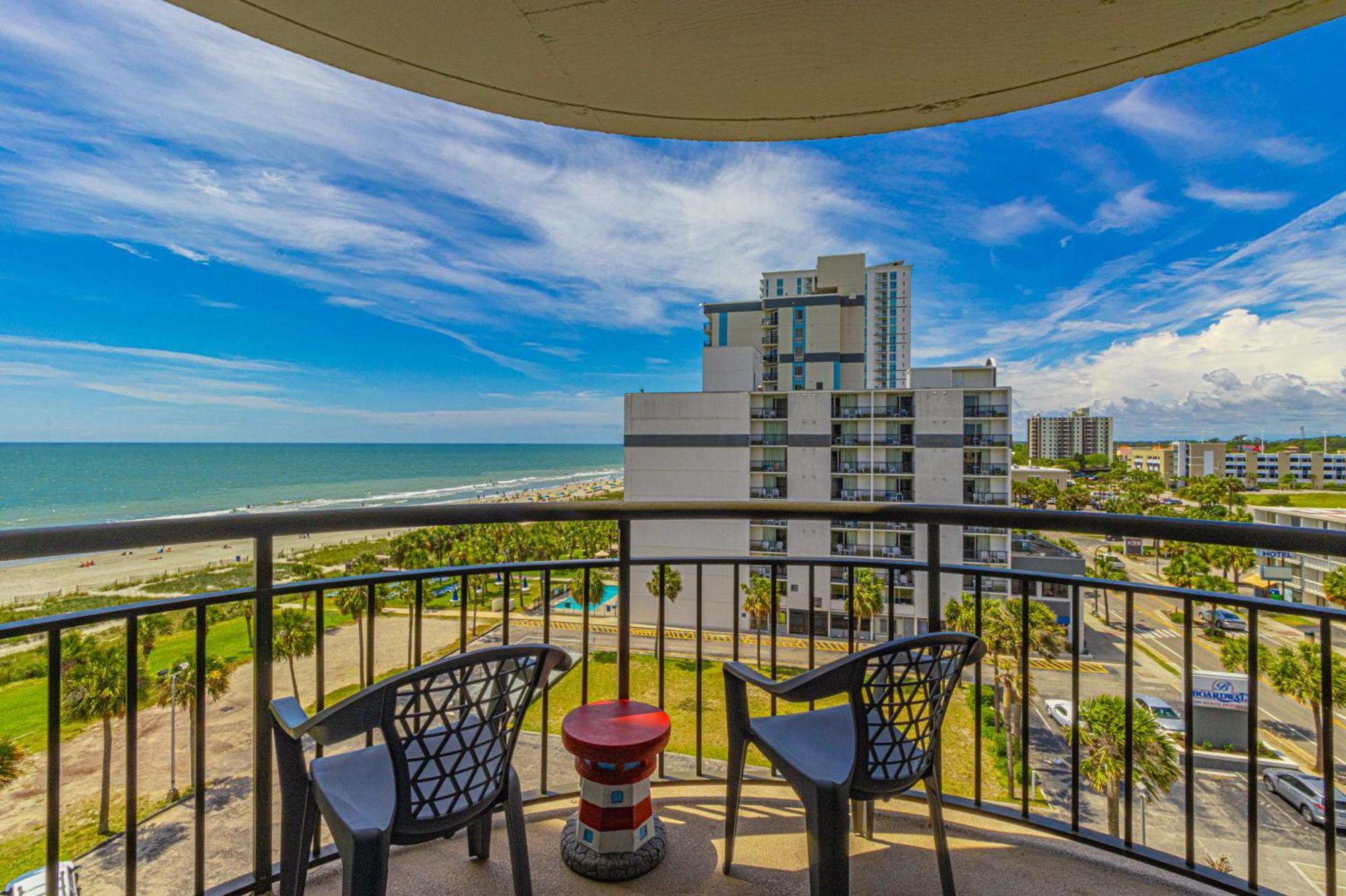 Ocean View Double Suite! Sleeps 4 Meridian Plaza 705 マートルビーチ エクステリア 写真