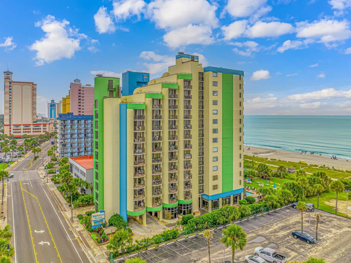 Ocean View Double Suite! Sleeps 4 Meridian Plaza 705 マートルビーチ エクステリア 写真