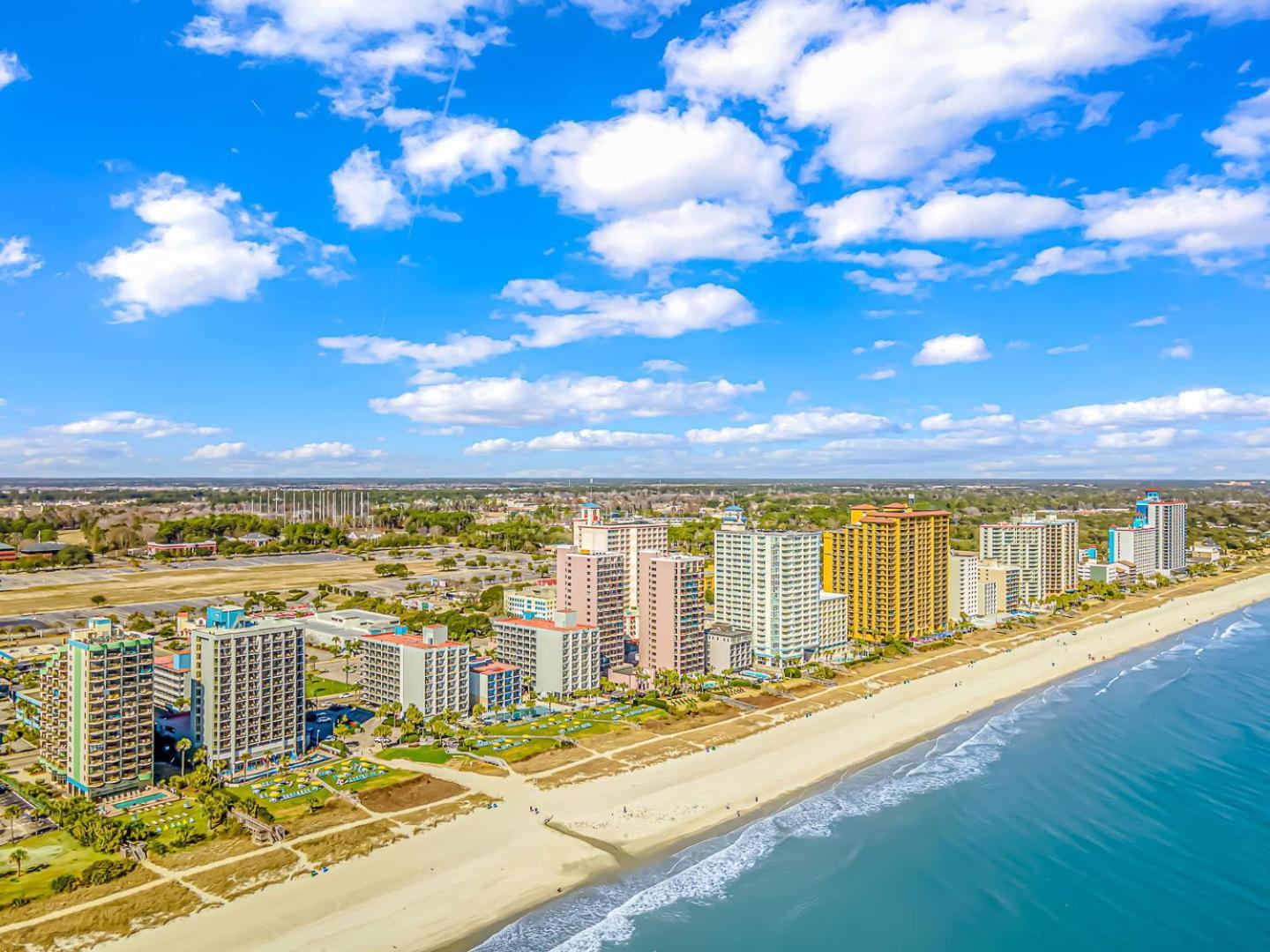 Ocean View Double Suite! Sleeps 4 Meridian Plaza 705 マートルビーチ エクステリア 写真