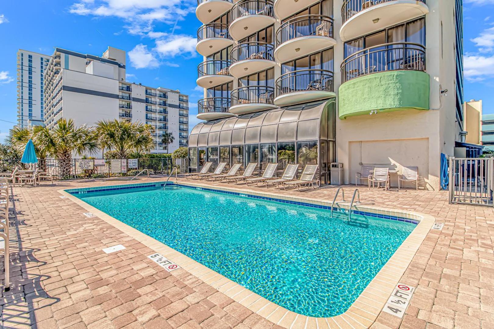 Ocean View Double Suite! Sleeps 4 Meridian Plaza 705 マートルビーチ エクステリア 写真