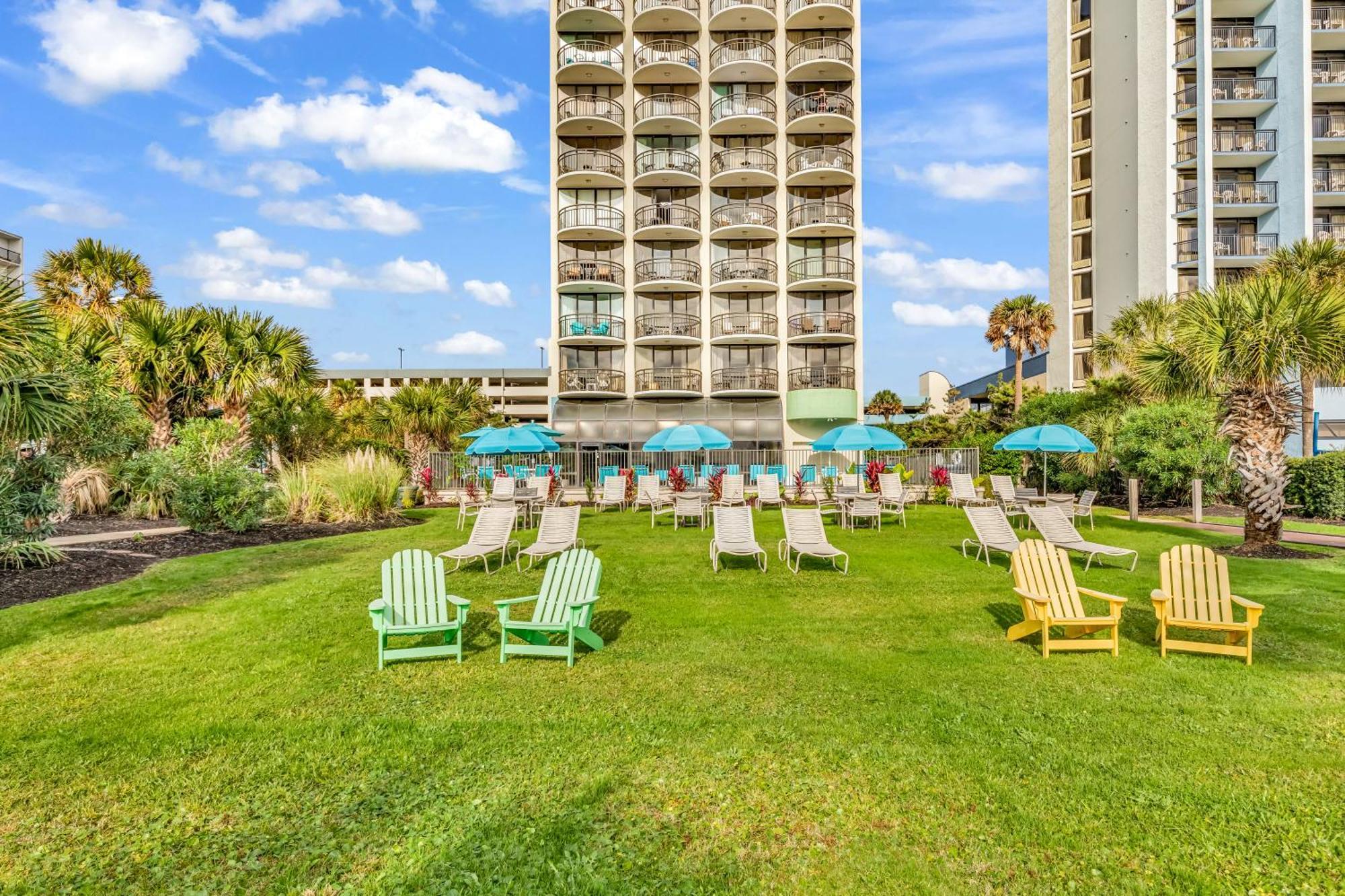 Ocean View Double Suite! Sleeps 4 Meridian Plaza 705 マートルビーチ エクステリア 写真