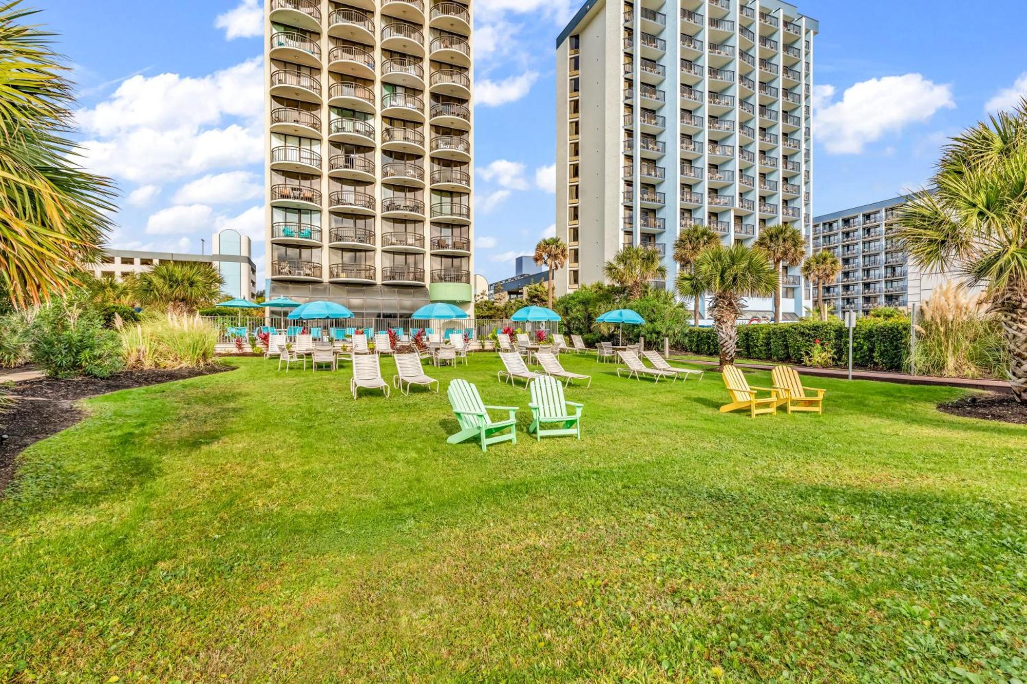 Ocean View Double Suite! Sleeps 4 Meridian Plaza 705 マートルビーチ エクステリア 写真